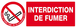 INTERDICTION DE FUMER (DECRET DU 15/11/2006) 330x120mm TALIAPLAST - 626335