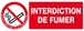 INTERDICTION DE FUMER (DECRET DU 15/11/2006) 330x120mm TALIAPLAST - 626335