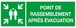 PANNEAU POINT DE RASSEMBLEMENT APRES EVACUATION 330X120MM TALIAPLAST - 626402