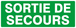PANNEAU SORTIE DE SECOURS 330X120MM TALIAPLAST - 626417