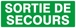 PANNEAU SORTIE DE SECOURS 330X120MM TALIAPLAST - 626417