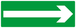 PANNEAU FLECHE (SECOURS) 330X120MM TALIAPLAST - 626420