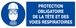 PROTECTION OBLIGAT. TETE/VOIES RESPIRATOIRES 330x120mm TALIAPLAST - 626506