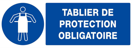 PANNEAU TABLIER DE PROTECTION OBLIGATOIRE 330X120MM TALIAPLAST - 626521