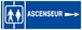 PANNEAU ASCENSEUR FLECHE A DROITE 330X120MM TALIAPLAST - 626602