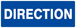 PANNEAU DIRECTION 330X120MM TALIAPLAST - 626613