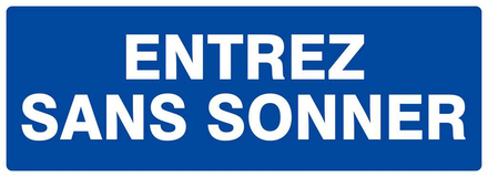 PANNEAU ENTREZ SANS SONNER 330X120MM TALIAPLAST - 626616