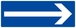 PANNEAU FLECHE 330X120MM TALIAPLAST - 626620