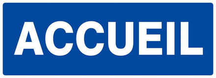 PANNEAU ACCUEIL 330X120MM TALIAPLAST - 626623