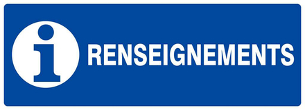 PANNEAU RENSEIGNEMENTS 330X120MM TALIAPLAST - 626626