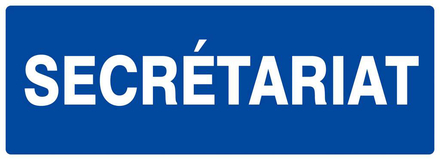 PANNEAU SECRETARIAT 330X120MM TALIAPLAST - 626628