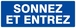 PANNEAU SONNEZ ET ENTREZ 330X120MM TALIAPLAST - 626631