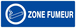 Panneau rigide ZONE FUMEUR 330X120MM TALIAPLAST - 626633