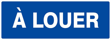 PANNEAU A LOUER 330X120MM TALIAPLAST - 626634