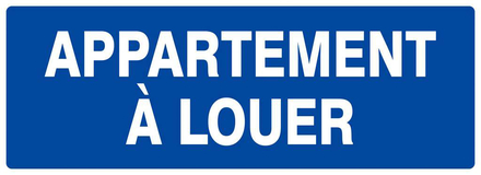 Panneau rigide APPARTEMENT A LOUER 330X120MM TALIAPLAST - 626636