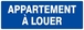Panneau rigide APPARTEMENT A LOUER 330X120MM TALIAPLAST - 626636