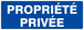 Panneau rigide PROPRIETE PRIVEE 330X120MM TALIAPLAST - 626643