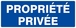 Panneau rigide PROPRIETE PRIVEE 330X120MM TALIAPLAST - 626643
