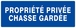 Panneau rigide PROPRIETE PRIVEE CHASSE GARDEE 330X120MM TALIAPLAST - 626645