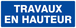 PANNEAU TRAVAUX EN HAUTEUR 330X120MM TALIAPLAST - 626650