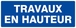 PANNEAU TRAVAUX EN HAUTEUR 330X120MM TALIAPLAST - 626650