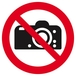 PANNEAU INTERDICTION DE PHOTOGRAPHIER Ø180MM TALIAPLAST - 627204