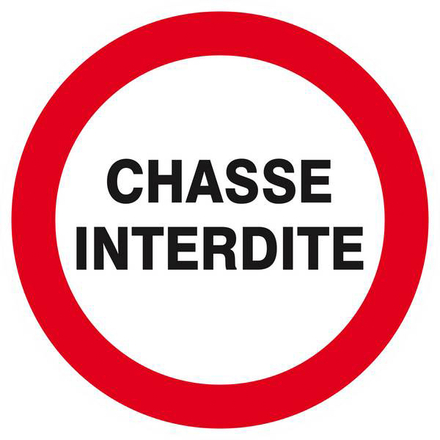 PANNEAU CHASSE INTERDITE Ø180MM TALIAPLAST - 627206