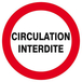 PANNEAU CIRCULATION INTERDITE Ø180MM TALIAPLAST - 627207