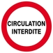 PANNEAU CIRCULATION INTERDITE Ø180MM TALIAPLAST - 627207