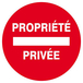 Panneau rigide PROPRIETE PRIVEE Ø180MM TALIAPLAST - 627225