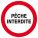 Panneau rigide PECHE INTERDITE Ø180MM TALIAPLAST - 627237