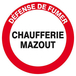 Panneau rigide DEFENSE DE FUMER CHAUFFERIE MAZOUT Ø180MM TALIAPLAST - 627245