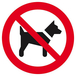 PANNEAU INTERDIT AUX CHIENS Ø180MM TALIAPLAST - 627248