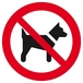 PANNEAU INTERDIT AUX CHIENS Ø180MM TALIAPLAST - 627248