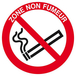 PANNEAU ZONE NON FUMEUR Ø180MM TALIAPLAST - 627249