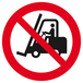 Panneau rigide INTERDIT AUX VEHICULES INDUSTRIELS Ø180MM TALIAPLAST - 627251