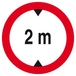 INTERDIT AUX VEHICULES DE PLUS DE 2.00M DE HAUT D.180mm TALIAPLAST - 627274