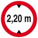 INTERDIT AUX VEHICULES DE PLUS DE 2.20M DE HAUT D.180mm TALIAPLAST - 627275