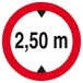 INTERDIT AUX VEHICULES DE PLUS DE 2.50M DE HAUT D.180mm TALIAPLAST - 627276