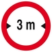 INTERDIT AUX VEHICULES DE PLUS DE 3.00M DE LARGE D180mm TALIAPLAST - 627280