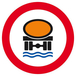 Panneau rigide INTERDIT TRANSPORT PROØ POLLUANTS LES EAUX Ø180MM TALIAPLAST - 627286