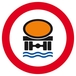 Panneau rigide INTERDIT TRANSPORT PROØ POLLUANTS LES EAUX Ø180MM TALIAPLAST - 627286
