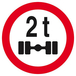 INTERDIT VEHICULES PESANT S/UN ESSIEU + DE 2 T. D.180mm TALIAPLAST - 627288