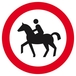 PANNEAU INTERDIT AUX CAVALIERS Ø180MM TALIAPLAST - 627291