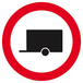 PANNEAU INTERDIT AUX REMORQUES Ø180MM TALIAPLAST - 627295