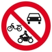 PANNEAU INTERDIT AUX VEHICULES MOTORISES Ø180MM TALIAPLAST - 627296