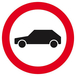 PANNEAU INTERDIT AUX VEHICULES Ø180MM TALIAPLAST - 627297