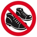 Panneau rigide CHAUSSURES INTERDITES Ø180MM TALIAPLAST - 627313