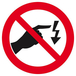 PANNEAU INTERDIT DE TOUCHER, RISQUE D'ELECTROCUTION Ø180MM TALIAPLAST - 627325