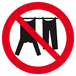 PANNEAU INTERDIT D' ETENDRE DU LINGE Ø180MM TALIAPLAST - 627336